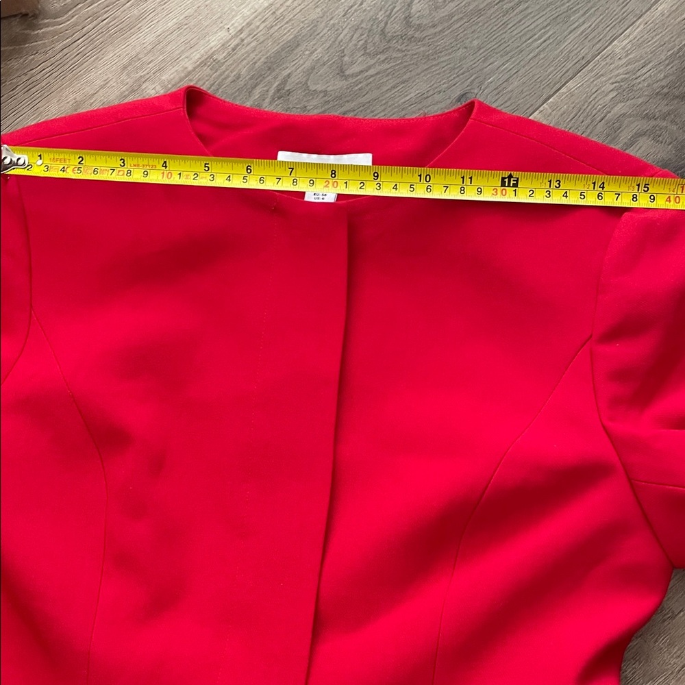 Aligne Red Daphne Waisted Blazer Jacket – Size 6 – NWT New - Picture 11 of 12